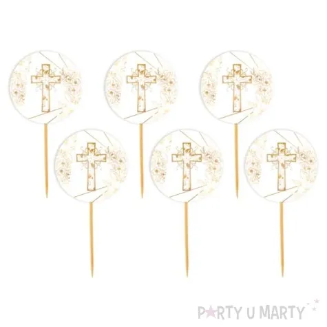 pikery komunia swieta kwiaty boho 6 szt