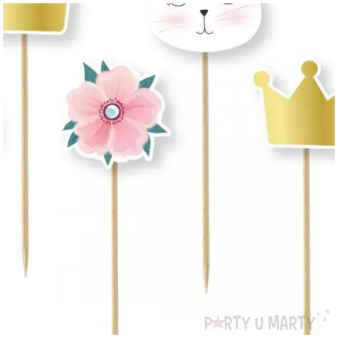 pikery kotek z korona godan 11 cm 6 szt