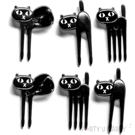 pikery kotki imprezowe czarne gadgetmaster 3 5 cm 6 szt
