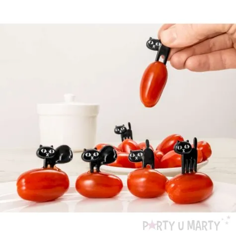 pikery kotki imprezowe czarne gadgetmaster 3 5 cm 6 szt