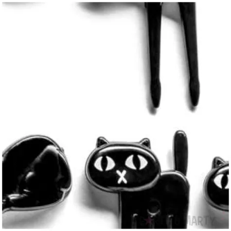 pikery kotki imprezowe czarne gadgetmaster 3 5 cm 6 szt