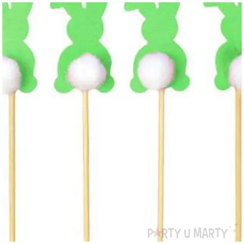 pikery kroliczki zielone arpex 6 szt