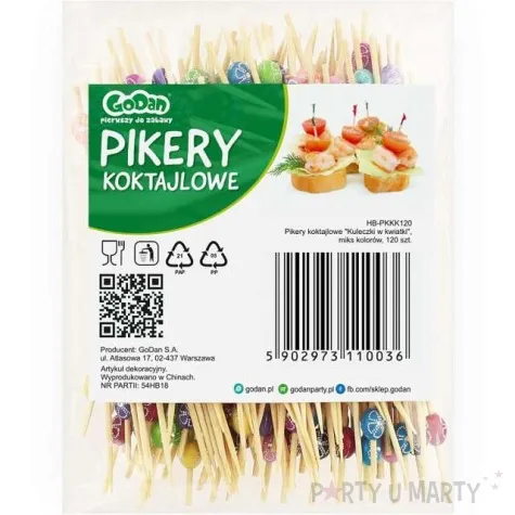 pikery kuleczki w kwiatki mix godan 120 szt