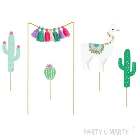 pikery lama mix partydeco 9 20 cm 5 szt
