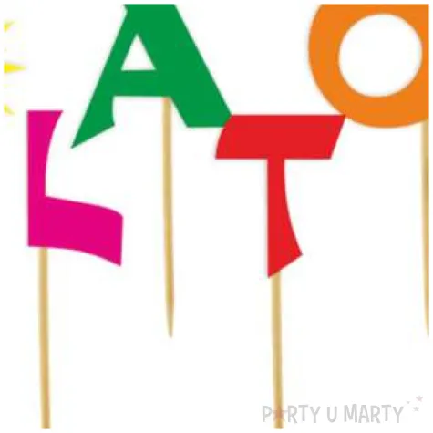 pikery lato slonce i pilka plazowa mix 6 szt