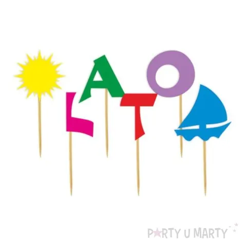 pikery lato slonce i zaglowka mix 6 szt