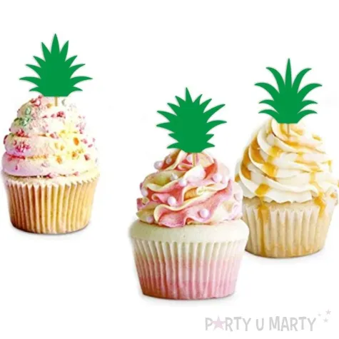 pikery liscie ananasa zielone 6 szt