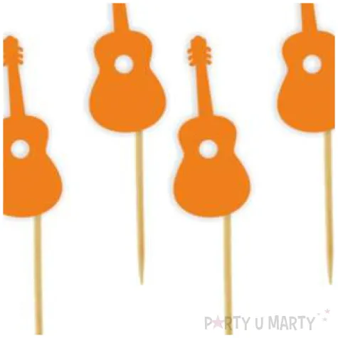 pikery meksykanska gitara pomaranczowy 8 cm 6 szt