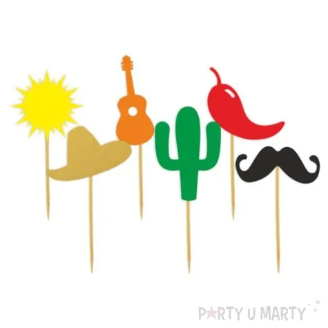 pikery meksykanskie party mix 8 cm 6 szt