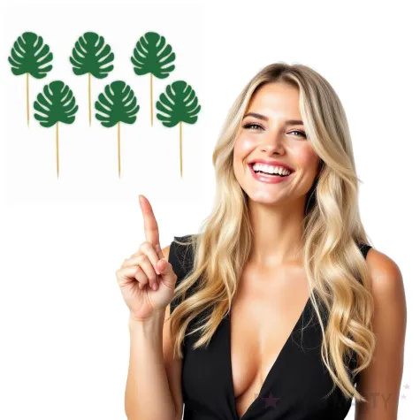 pikery monster lisc zielone 6 szt