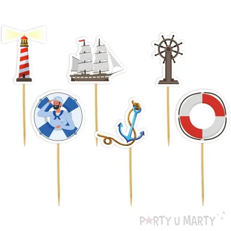 pikery morska przygoda mix 6 szt