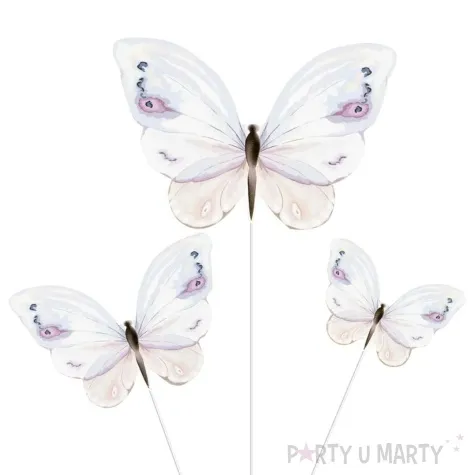 pikery motyle pastel partypal 3 5 5 cm 9 szt