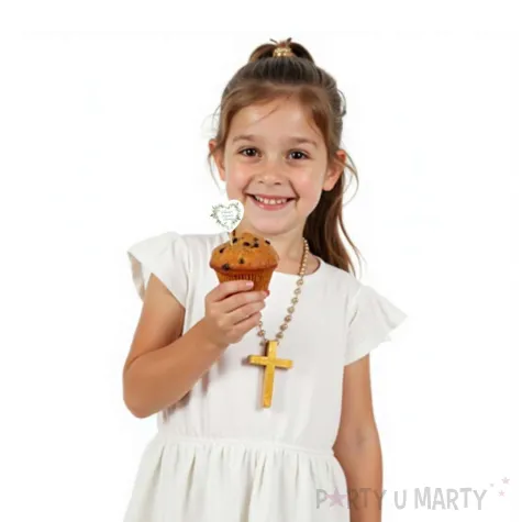 pikery na babeczki ozodba na muffinki eukaliptisowe serce dekoracja na komunie swieta 6 szt