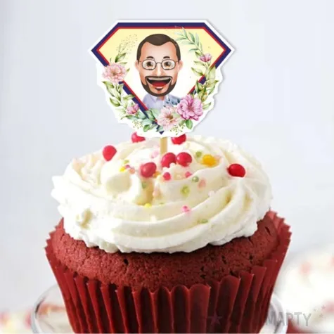 pikery nauczyciel w kwiatach 6 szt