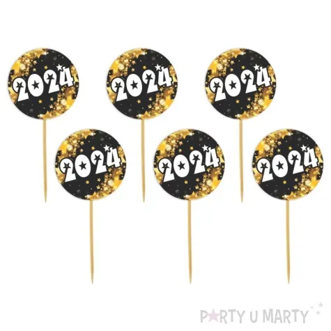 pikery nowy rok 2024 pod gwiazdami 6 szt