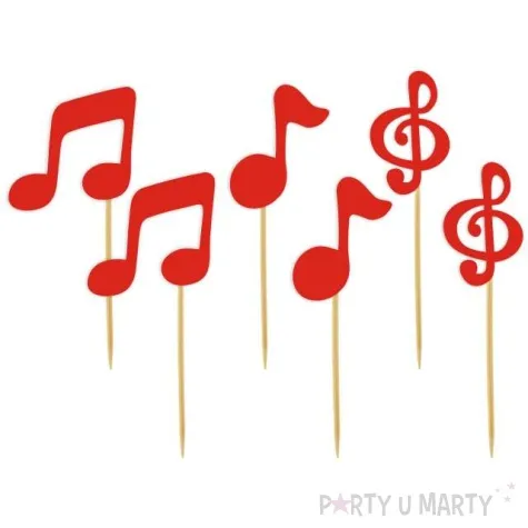 pikery nuty czerwone 6 szt