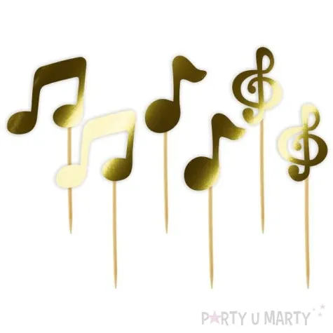 pikery nuty zlote metalik 6 szt