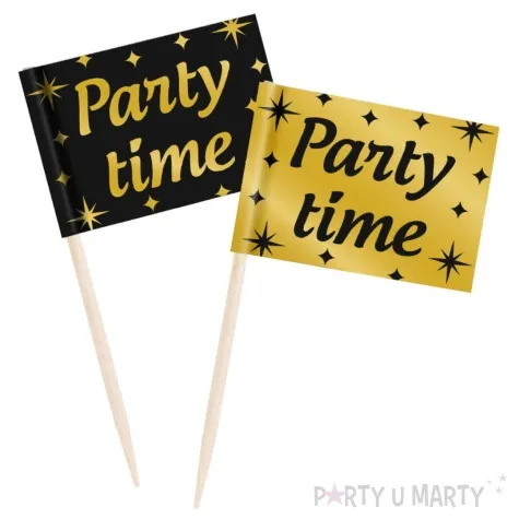 pikery party time classy party czarno zlote 50 szt pd party