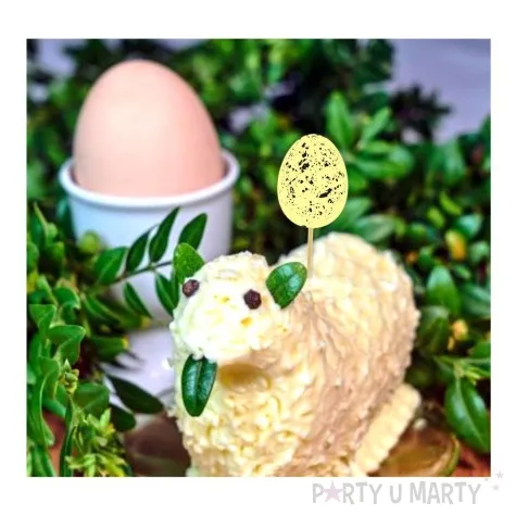 pikery pisanki kolorowe nakrapiane mix 6 szt