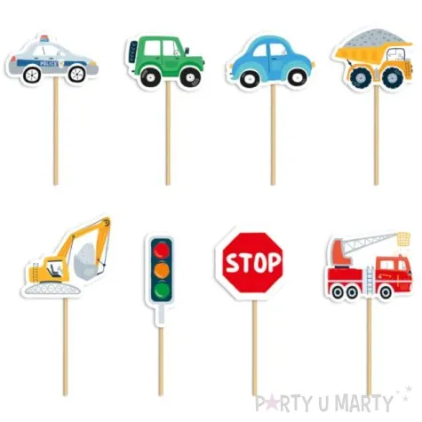 pikery pojazdy budowa mix 8 szt