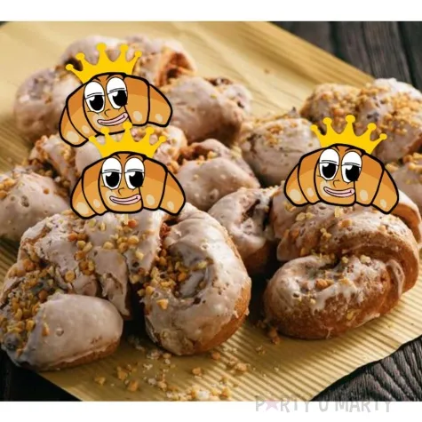 pikery rogale swietomarcinskie z korona 6 szt