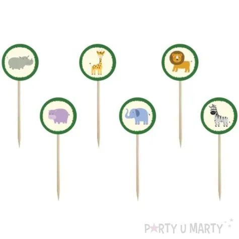 pikery safari zwierzeta congee 6 szt