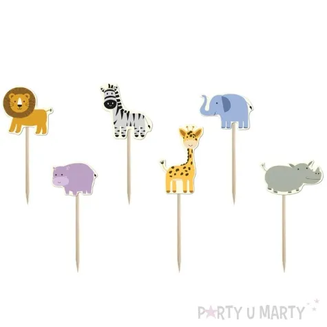 pikery safari zwierzeta congee 6 szt