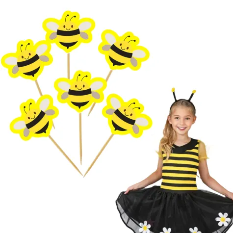 pikery sloneczne pszczolki zolte 6 szt