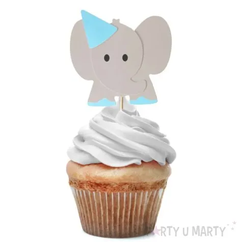 pikery sloniki niebieskie czapeczki godan 10 szt