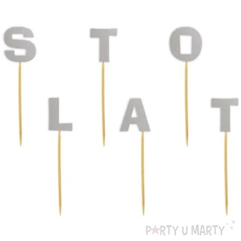 pikery sto lat srebrne 6 szt