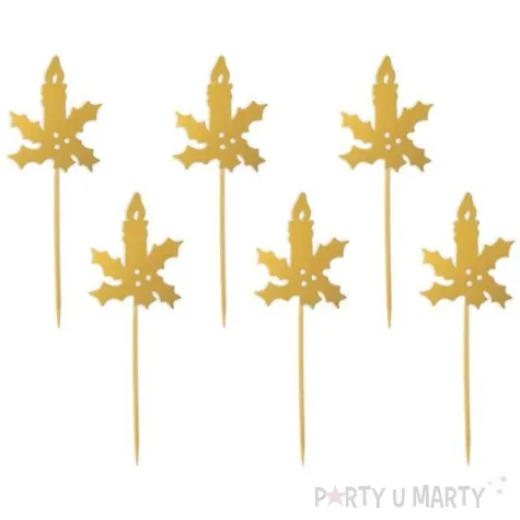 pikery stroik zlote 6 szt