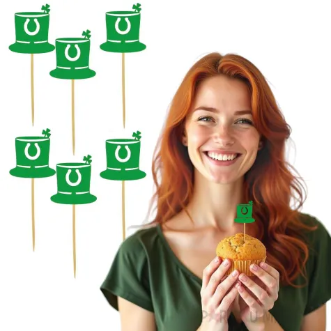 pikery sw patryk kapelusz zielone 6 szt