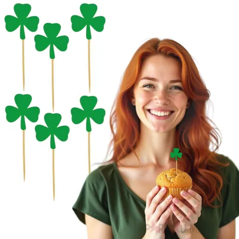 pikery sw patryk koniczynka pelna zielone 6 szt