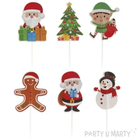 pikery swiateczne szalenstwo dekora 30 szt