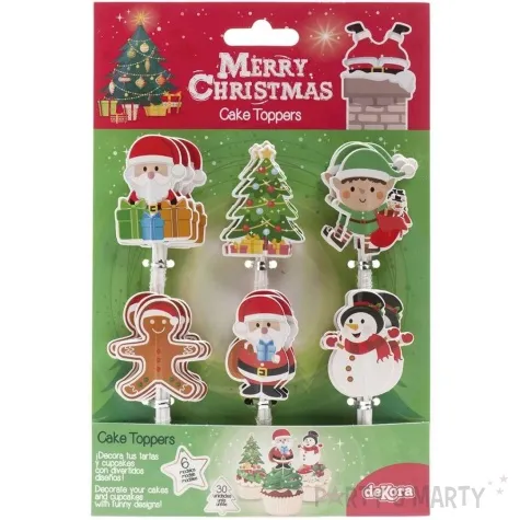 pikery swiateczne szalenstwo dekora 30 szt