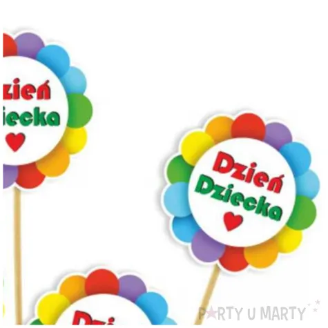 pikery teczowy dzien dziecka 6 szt