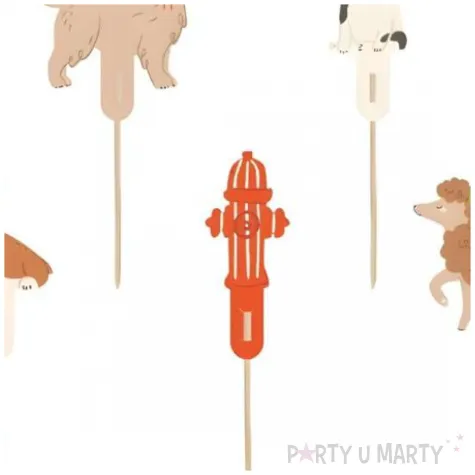 pikery urocze pieski partydeco 7 szt