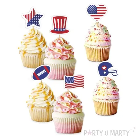 pikery usa amerykanskie symbole 6 szt