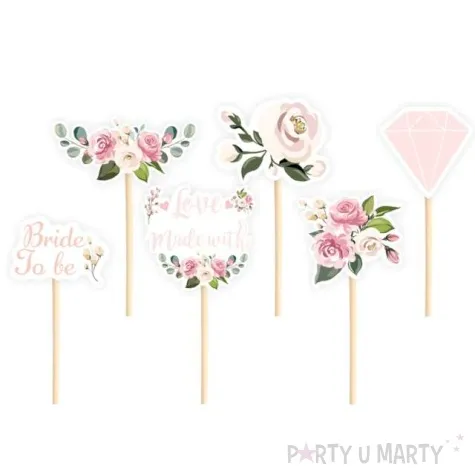 pikery wieczor panienski love made with kolorowe partypal 6 szt