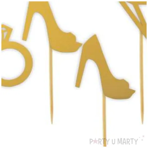 pikery wieczor panienski zlote 6 szt