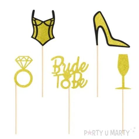 pikery wieczor panienski zlote partypal 5 szt