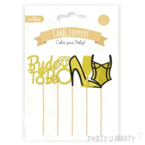 pikery wieczor panienski zlote partypal 5 szt