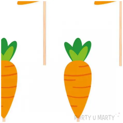 pikery wielkanoc marchewki pomaranczowy partypal 6 szt