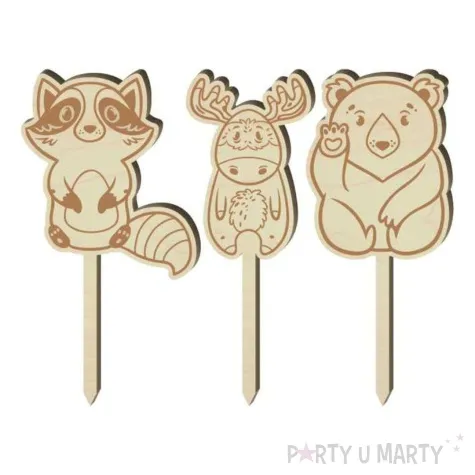 pikery zwierzatka gorskie ddrewno 7 5 cm 3 szt