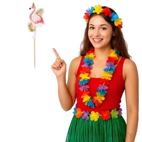 piki ozdobne flamingi hawajskie boland 13 cm 12 szt