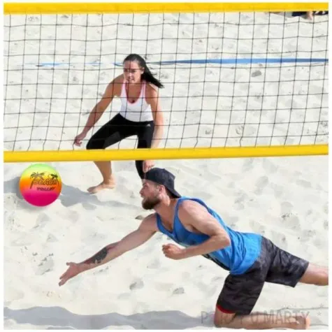 pilka plazowa fluoro beach kemis kolorowa 15 cm