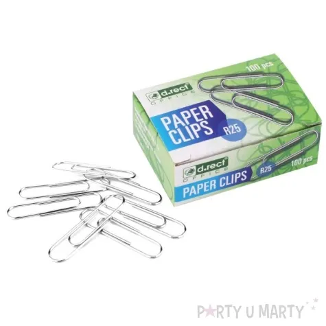 pinacze classic metalowe d rect 25 mm 100 szt