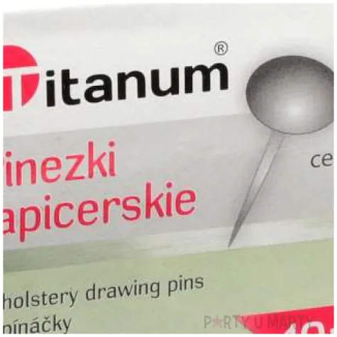 pinezki tapicerskie srebrne titanum 30 szt