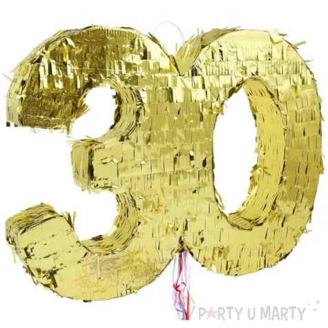 piniata cyfra 30 zloty godan 40 5 x 50 cm