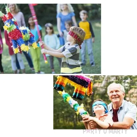 piniata cyfra 7 teczowa godan 50x35x7 5 cm